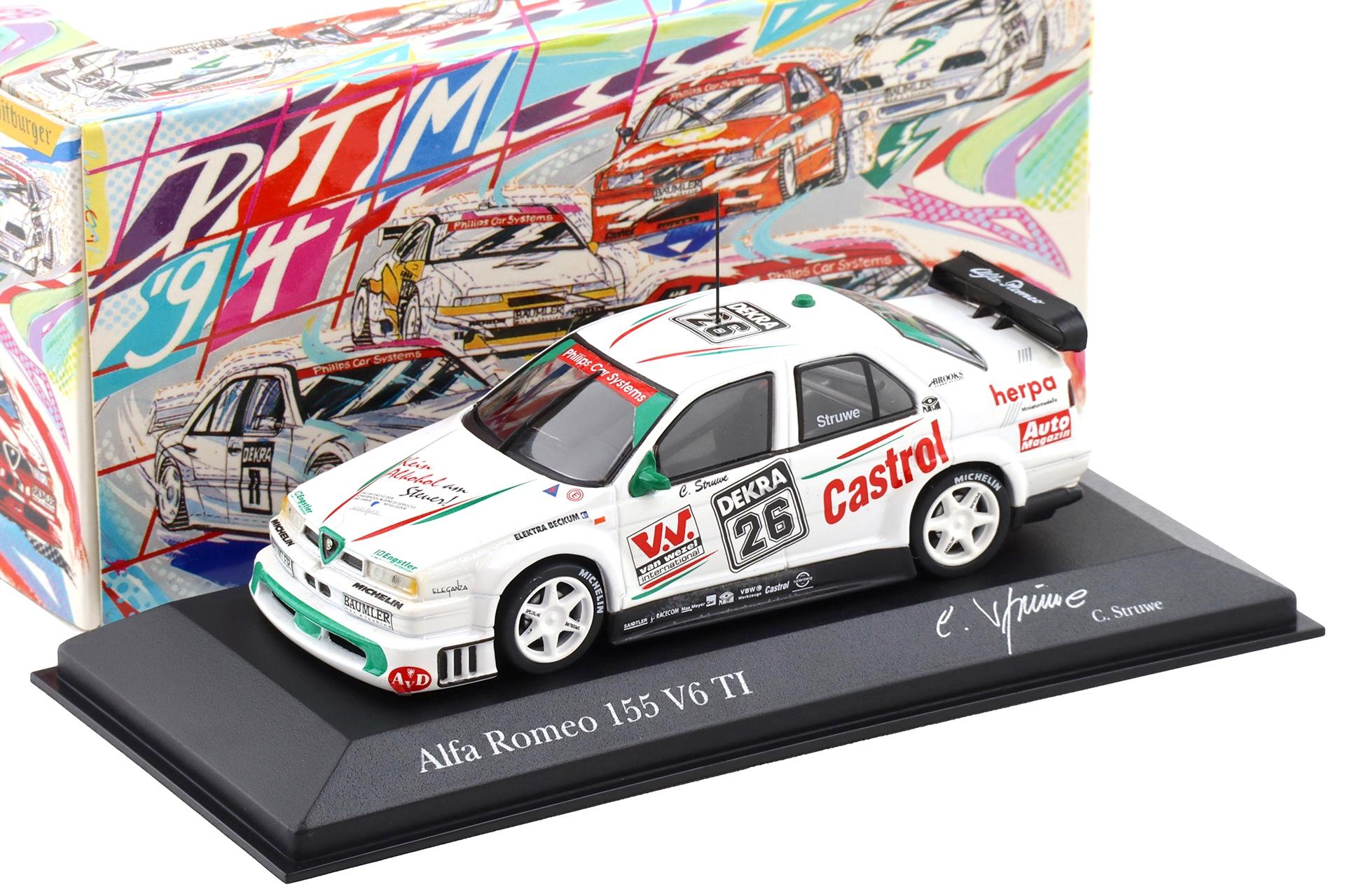 1:43 Minichamps Alfa Romeo 155 V6 TI DTM 1994 Team Engstler #26 C.Struwe