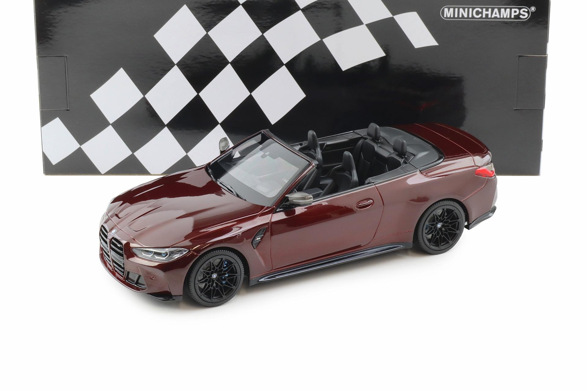 1:18 Minichamps BMW M4 Convertible (G83) metallic dark red 2020