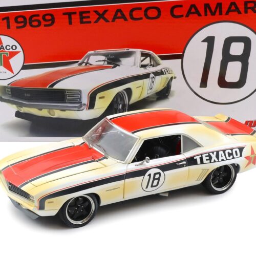 1:18 GMP 1969 Chevrolet Camaro Pro Touring RS Texaco #18 Dirty Version