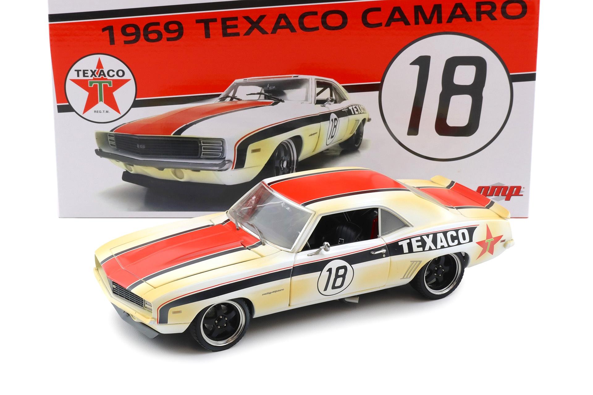 1:18 GMP 1969 Chevrolet Camaro Pro Touring RS Texaco #18 Dirty Version