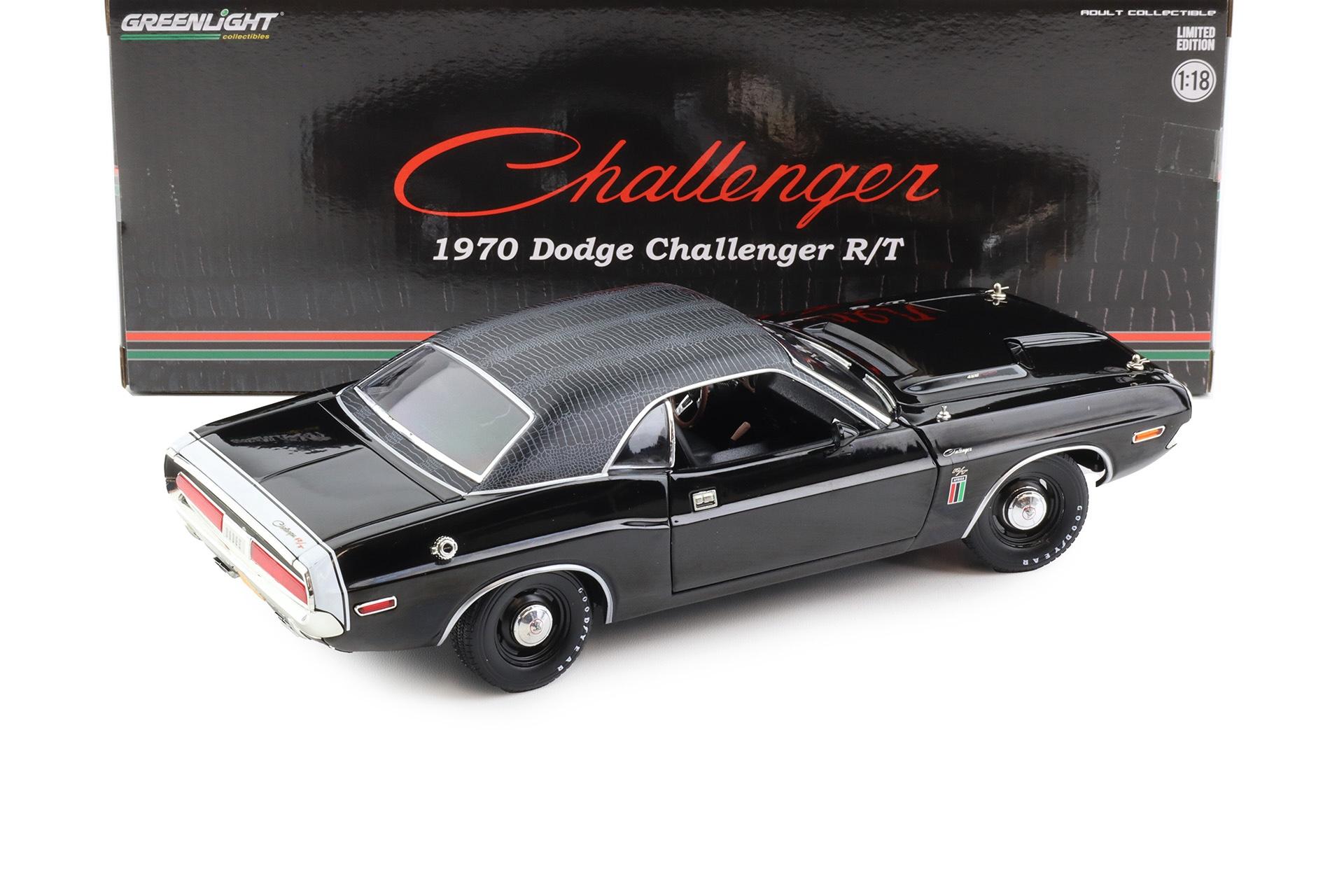 1:18 Greenlight 1970 Dodge Challenger R/T 426 Hemi Coupe THE BLACK GHOST