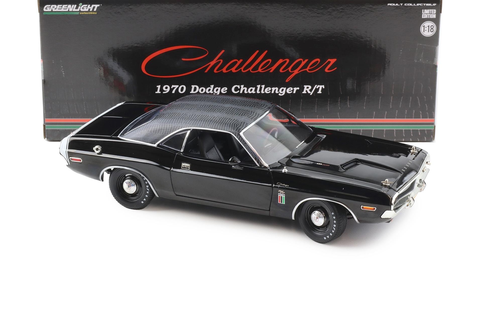 1:18 Greenlight 1970 Dodge Challenger R/T 426 Hemi Coupe THE BLACK GHOST