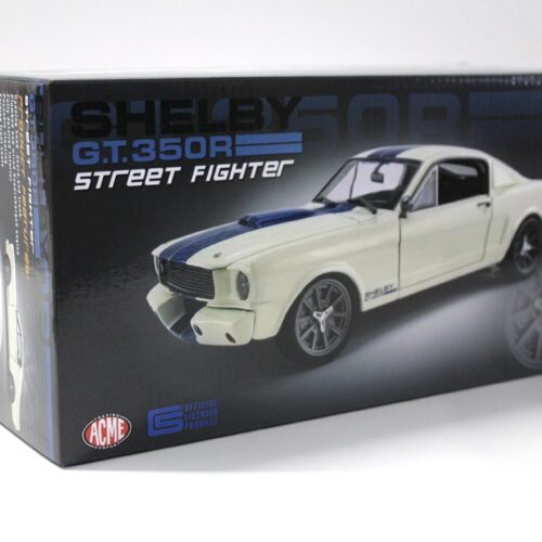 1:18 ACME 1965 Shelby GT350R Street Fighter white with blue stripes