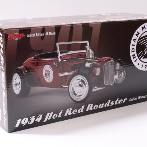 1:18 GMP 1934 Hot Rod Roadster *INDIAN MOTORCYCLE* dark red
