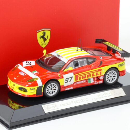 1:43 Bburago Ferrari F430 GTC 24h Le Mans 2008 F.Babini #97