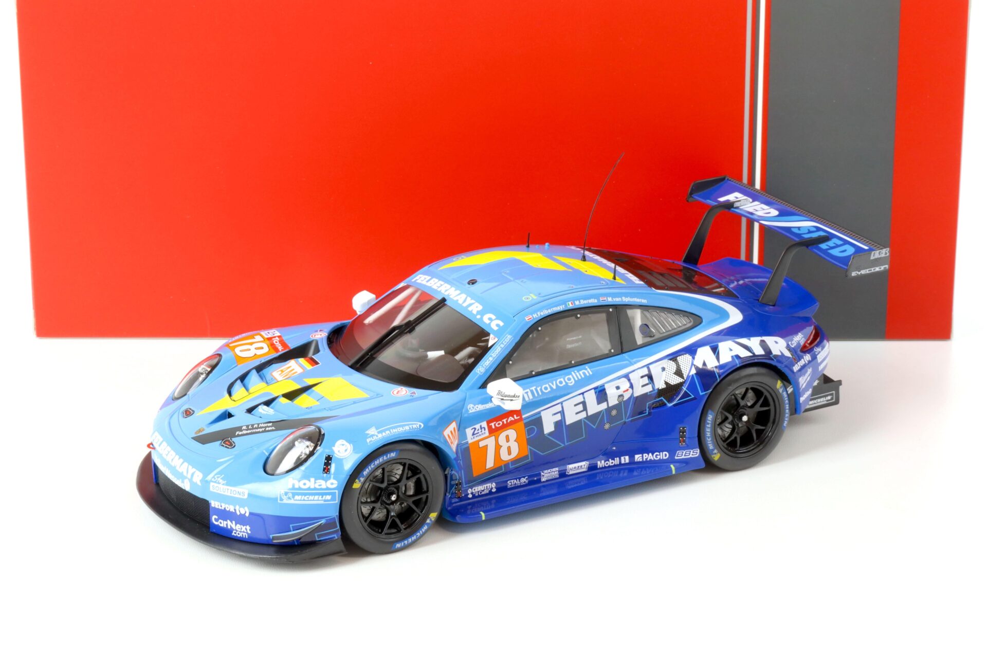 1:18 IXO Porsche 911 RSR #78 24h LeMans 2020 Beretta, Felbermayr, van Splunteren