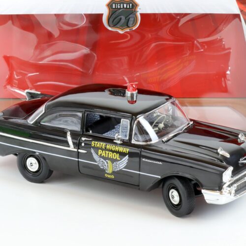 1:18 Highway61 1957 Chevrolet Bel Air 150 Sedan Ohio State Highway Patrol black