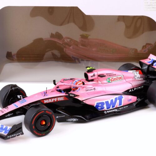 1:18 Solido Alpine A522 F1 Arabia Saoudia GP 2022 E.Ocon BWT pink