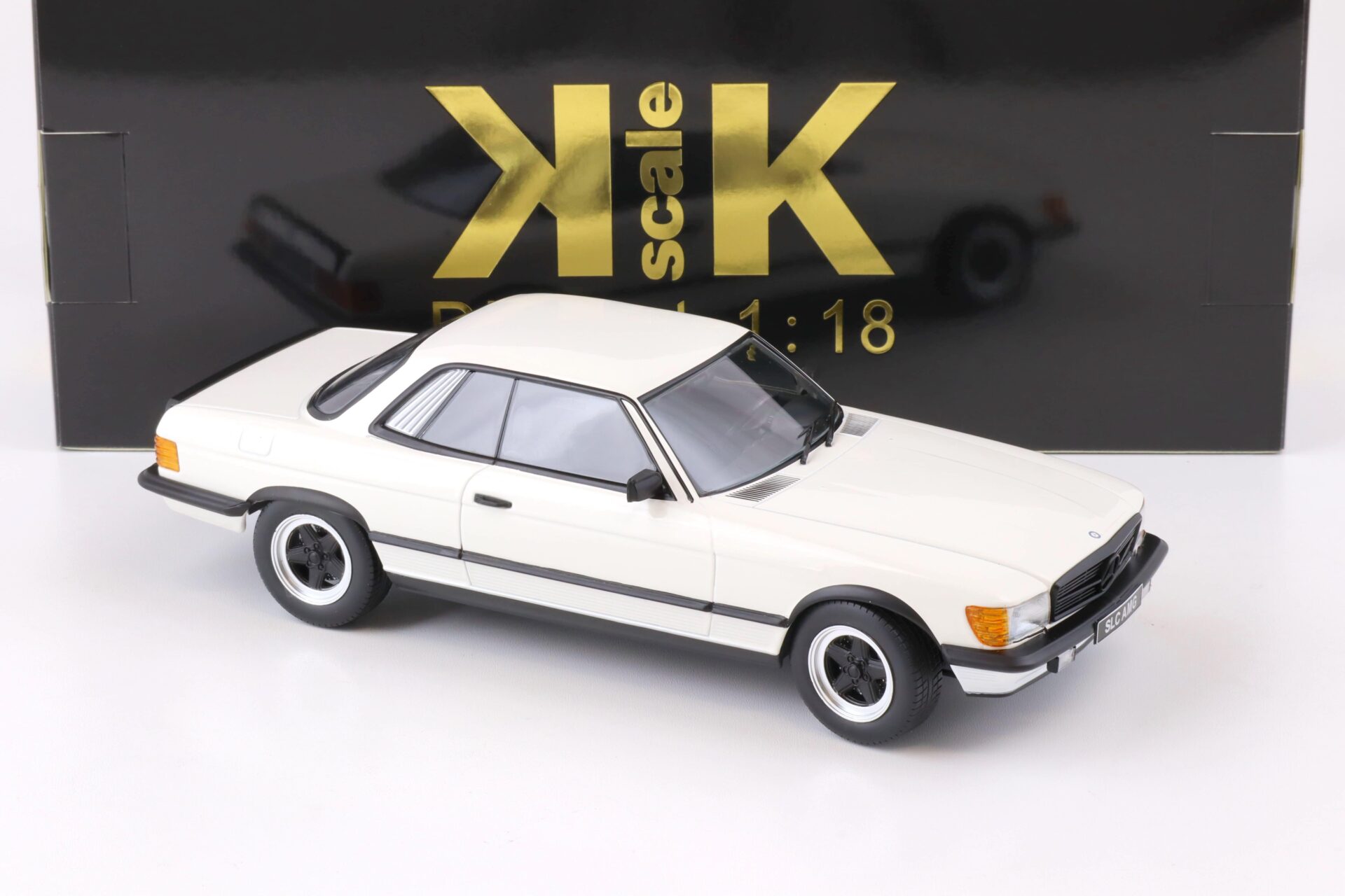 1:18 KK-Scale Mercedes 500 SLC 6.0 AMG C107 Coupe 1985 white