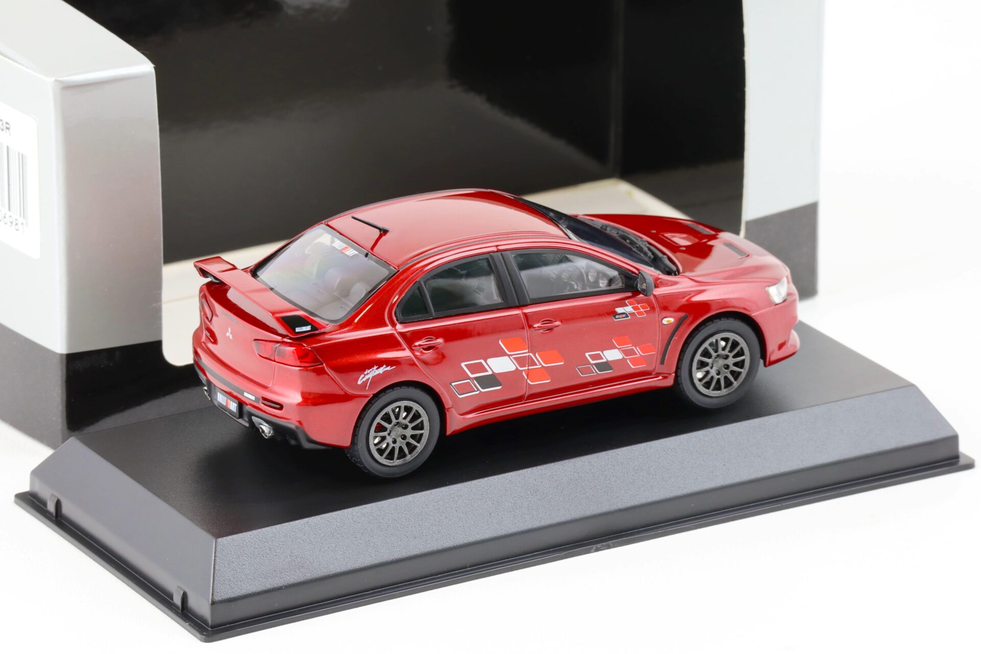 1:43 Kyosho Mitsubishi Lancer Evolution X RALLIART red metallic