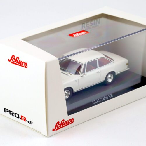 1:43 Schuco PRO.R43 Glas 2600 V8 1966 white 450913300 - Image 3