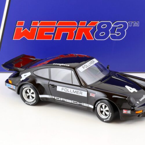 1:18 WERK83 Porsche 911 Carrera 3.0 RSR #4 IROC Riverside 1973 Follmer black - Image 2