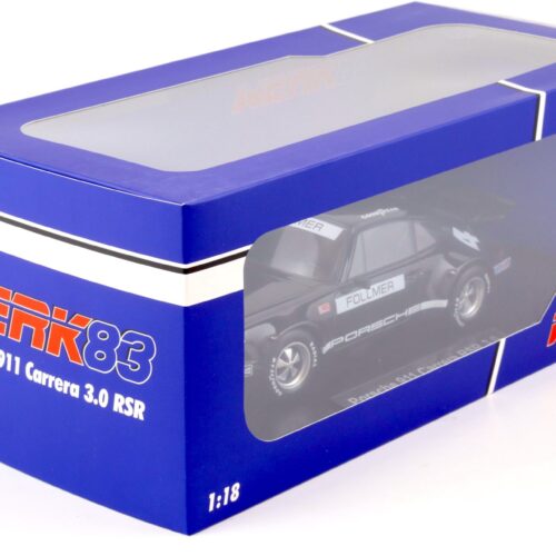 1:18 WERK83 Porsche 911 Carrera 3.0 RSR #4 IROC Riverside 1973 Follmer black - Image 4