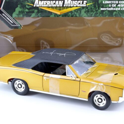 1:18 ERTL American Muscle 1966 Pontiac GTO John Force gold metallic/ black