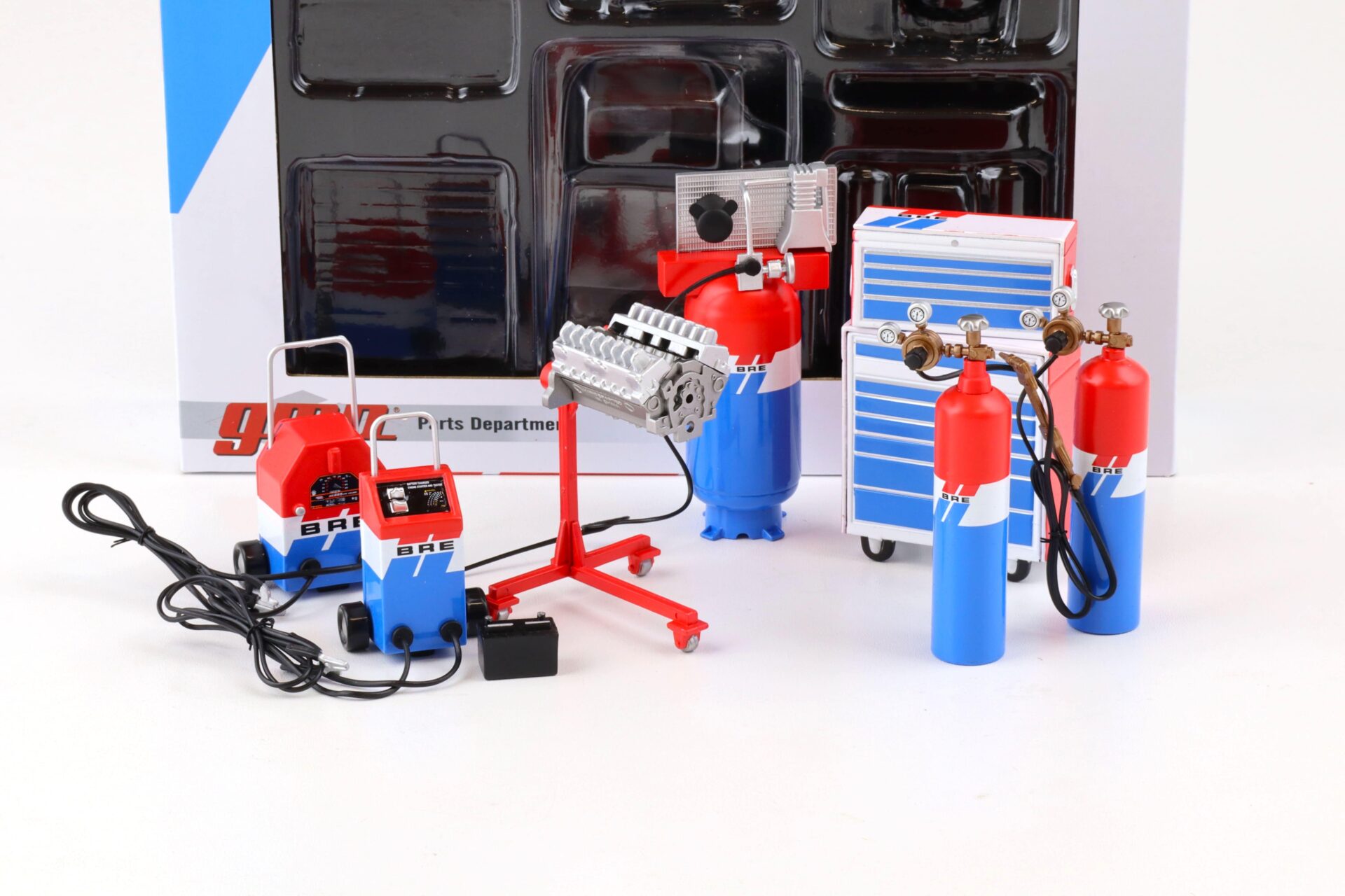 1:18 GMP BRE Brock Racing Enterprises SHOP Tool Set #1 Diorama Zubehör 18905