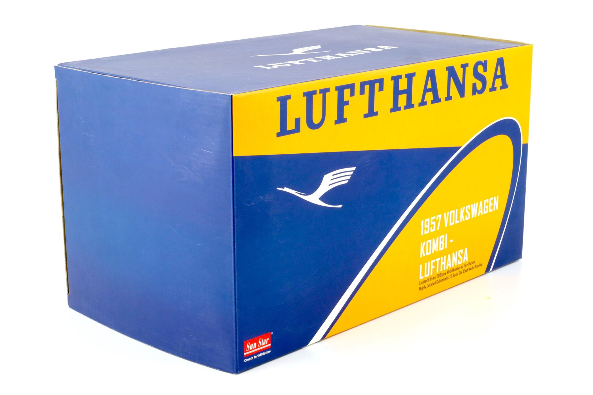 1:12 Sun Star 1957 Volkswagen VW T1 Bus Kombi LUFTHANSA blue/ yellow 5072