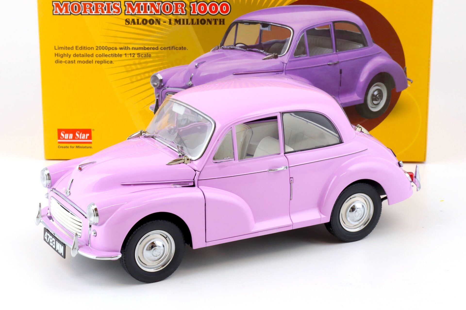 1:12 Sun Star 1960 Morris Minor 1000 Saloon - 1 Millionth light purple 4783