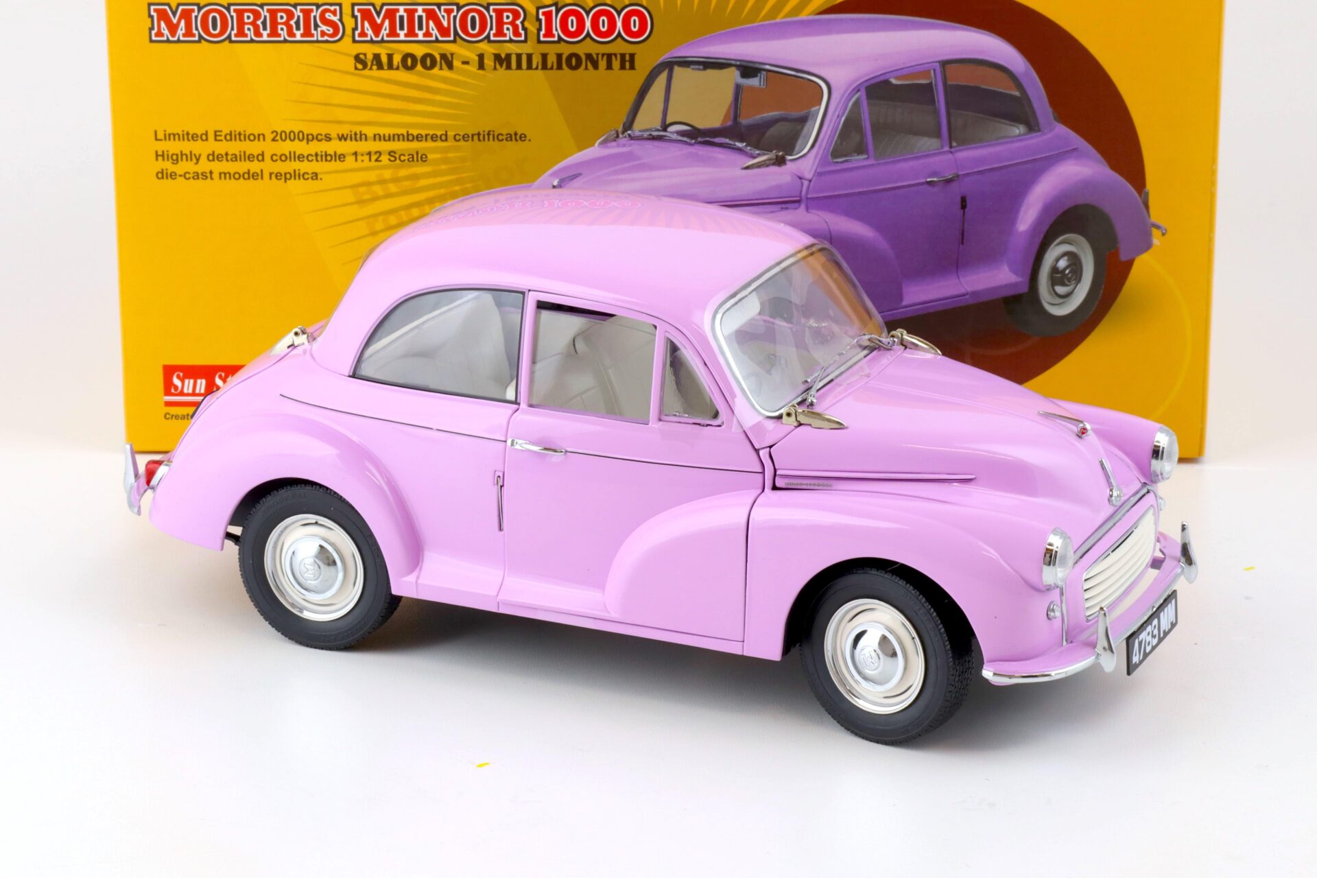 1:12 Sun Star 1960 Morris Minor 1000 Saloon - 1 Millionth light purple 4783