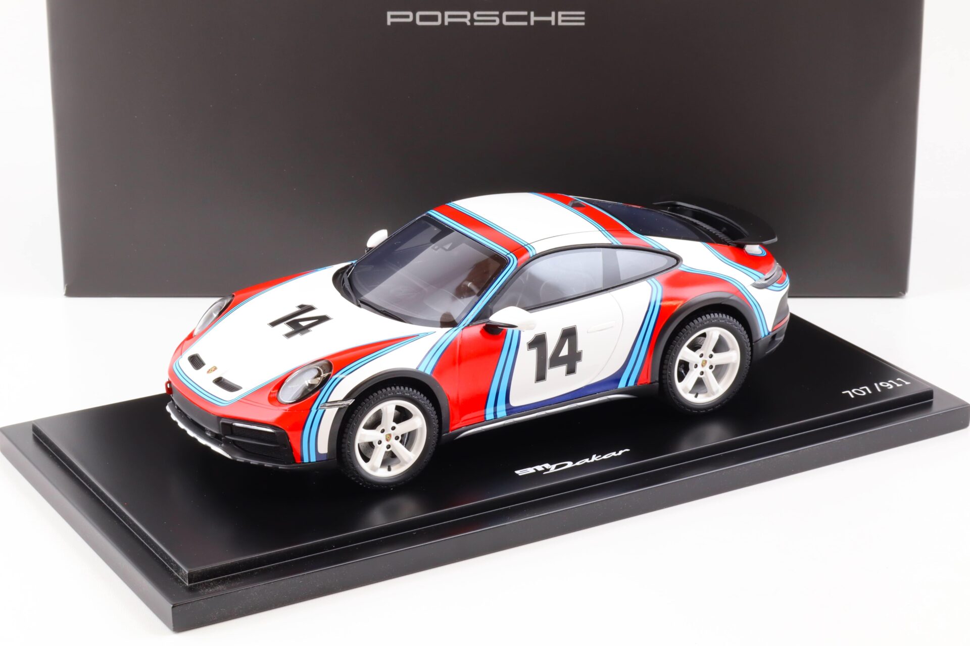 1:18 Spark Porsche 911 Dakar (992) Rallye 1978 Design Martini Racing WAP DEALER