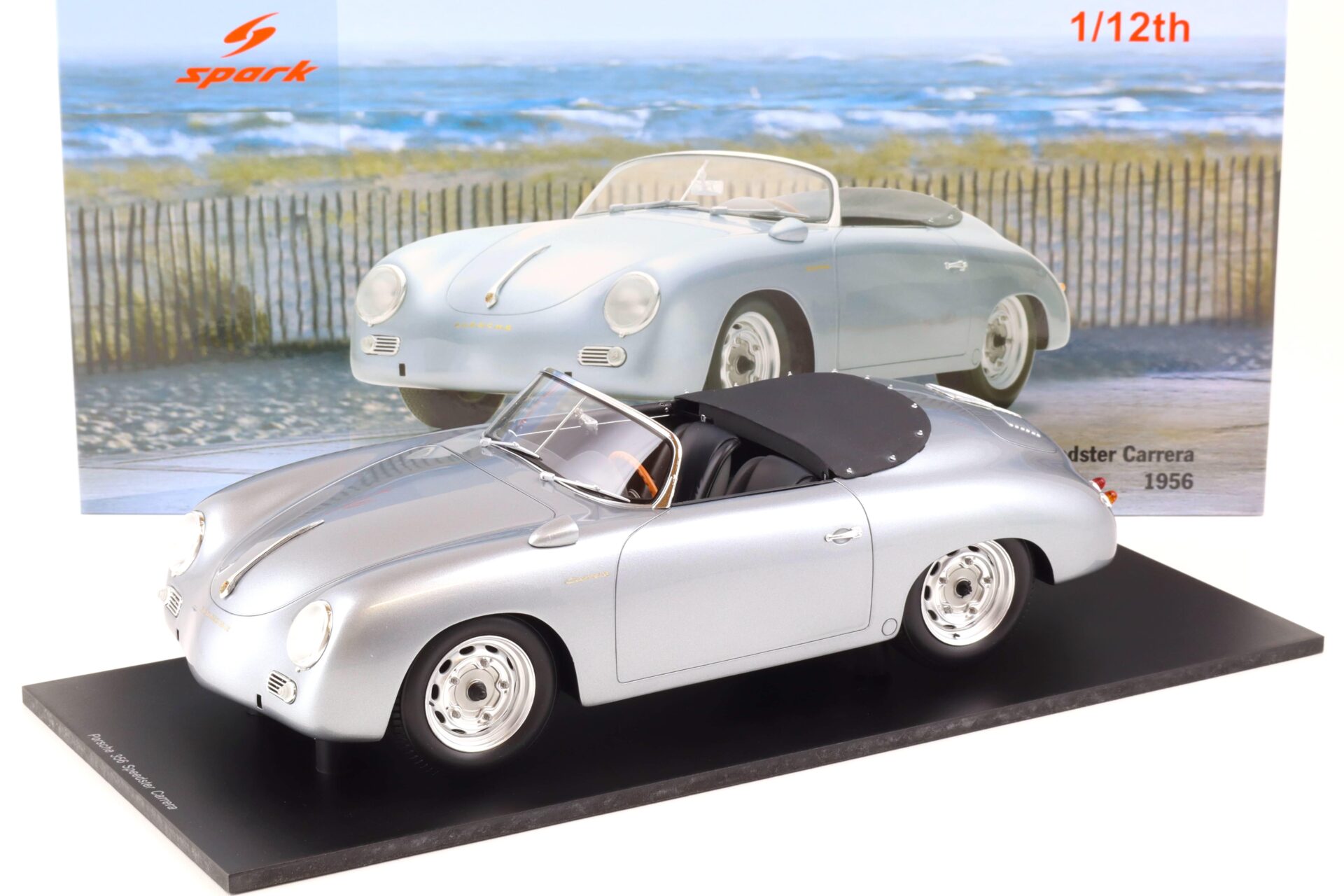 1:12 Spark Porsche 356 Speedster Carrera 1956 silver-grey metallic 12S004