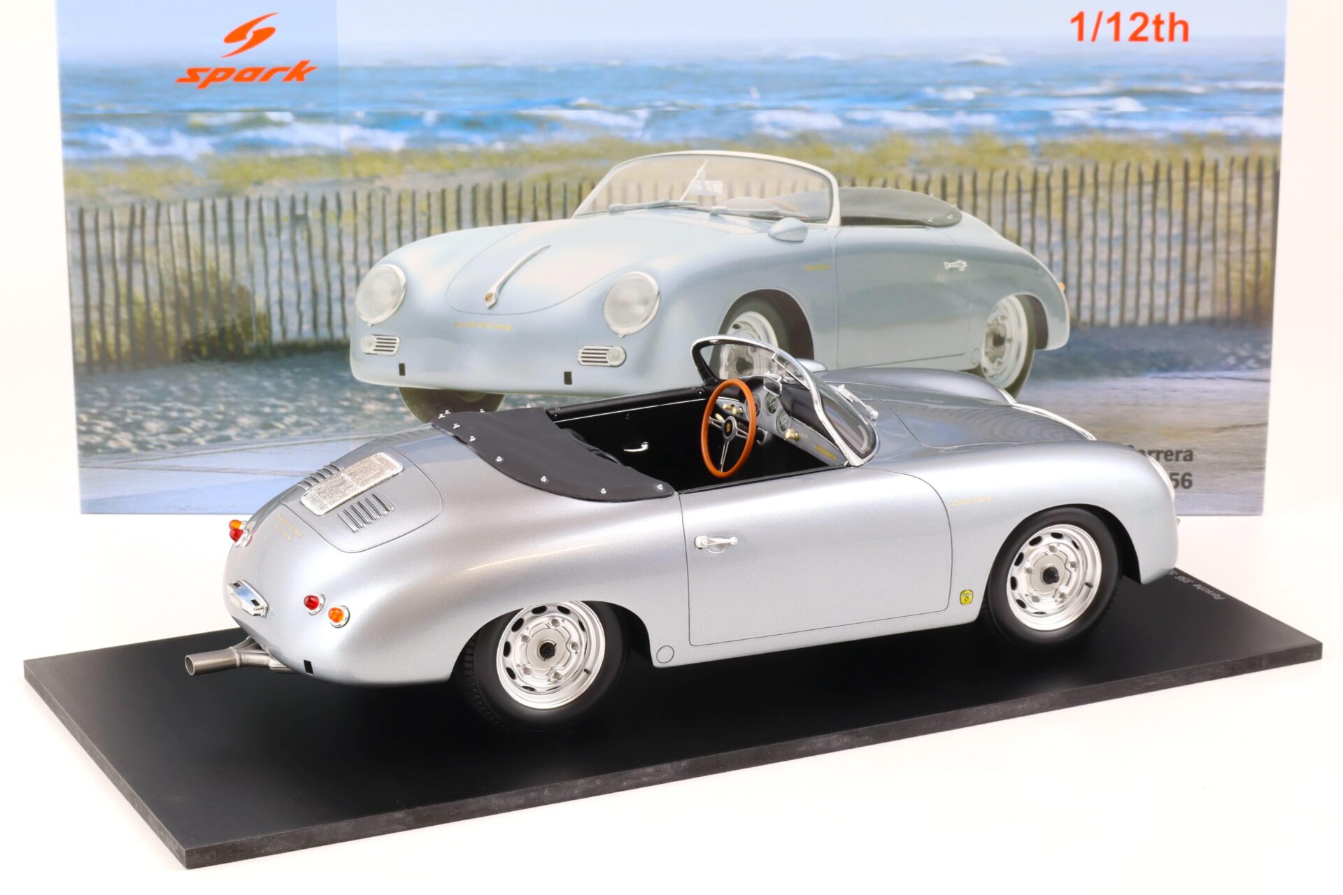 1:12 Spark Porsche 356 Speedster Carrera 1956 silver-grey metallic 12S004