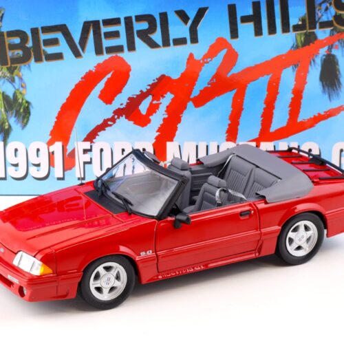 1:18 GMP 1991 Ford Mustang GT Convertible red Beverly Hills Cop III Axel Foley
