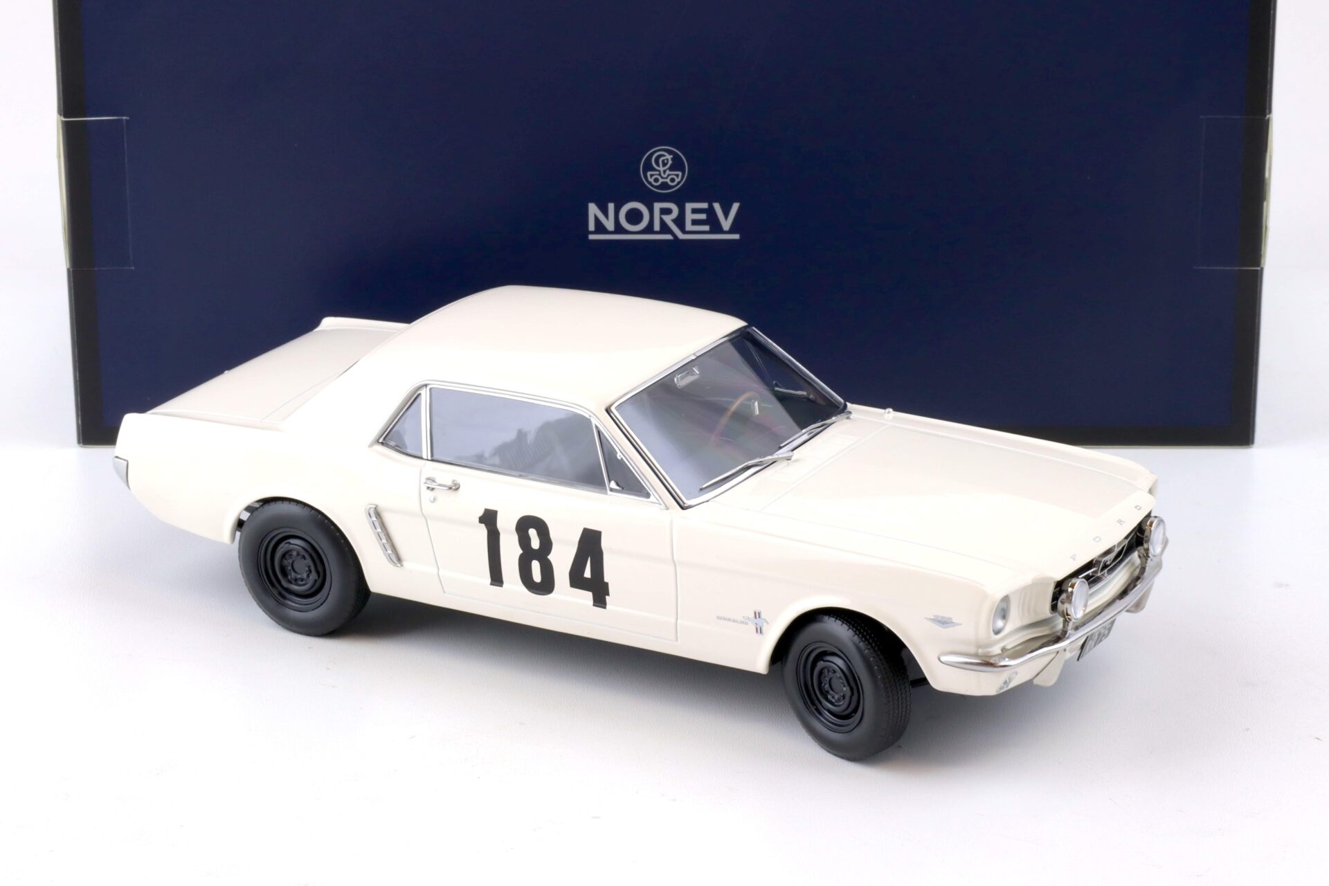 1:18 Norev Ford Mustang Hardtop Coupe 1965 Rally Monte Carlo #184 - Limited 500 pcs.