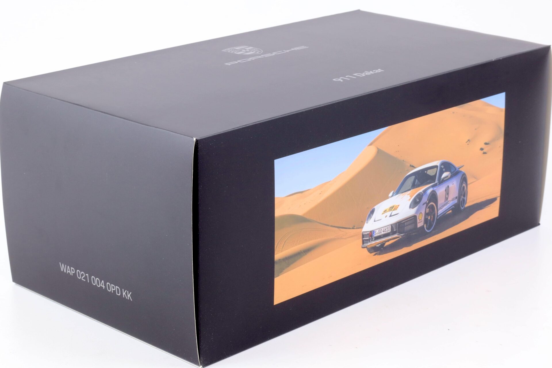1:18 Spark Porsche 911 (992) Dakar Rallye 1974 Design Kühne & Nagel WAP DEALER