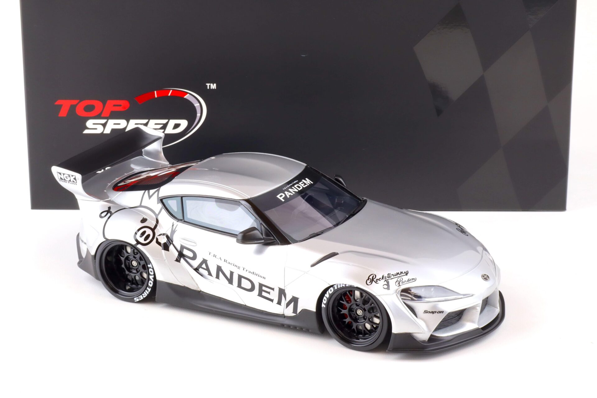 1:18 Top Speed Pandem Toyota GR Supra V1.0 silver TS0297