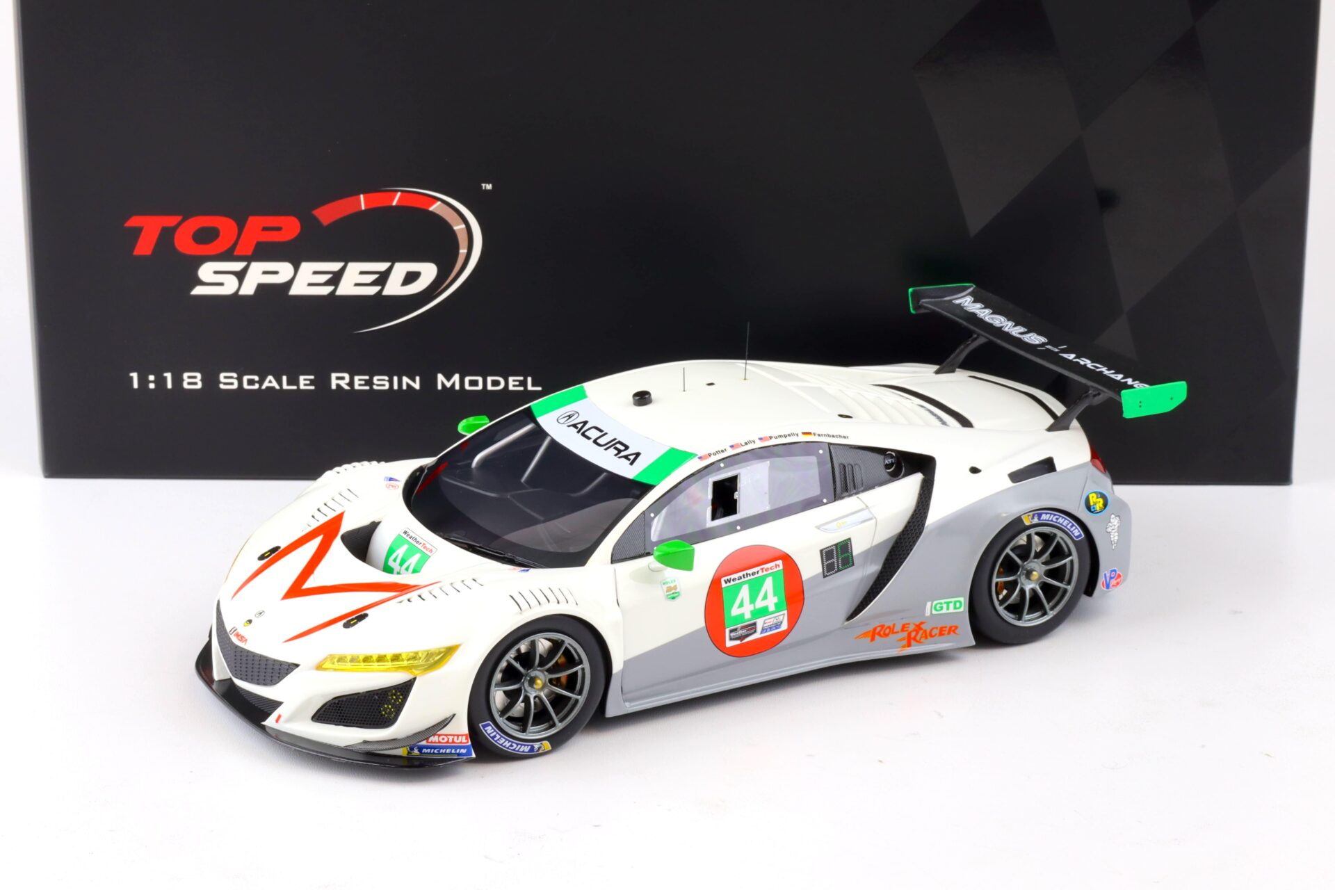 1:18 Top Speed Acura NSX GT3 EVO #44 IMSA 24h Daytona 2021 Magnus w. Archangel TS0275