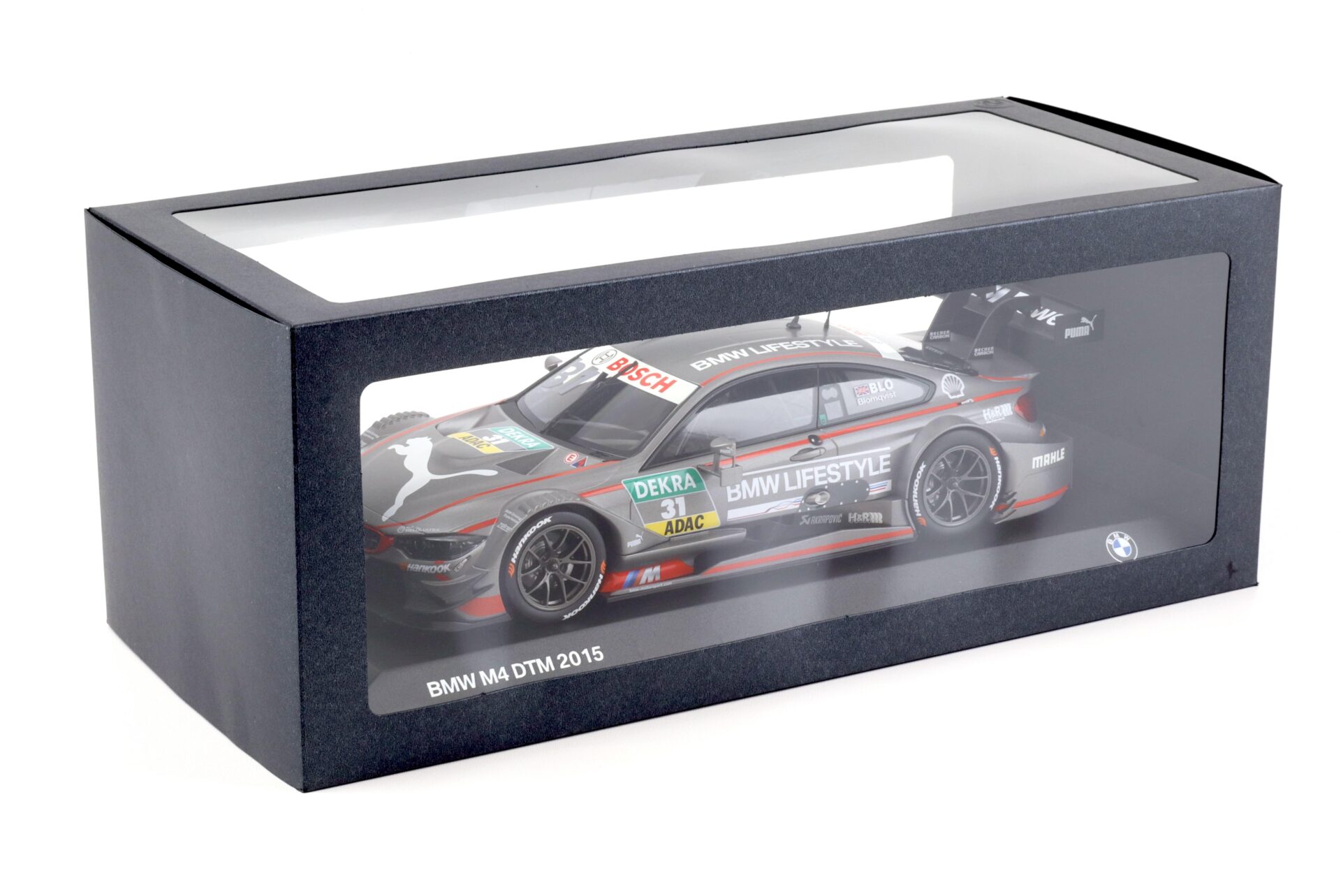 1:18 Norev BMW M4 DTM 2015 T.Blomqvist #31 BMW Team RBM DEALER VERSION