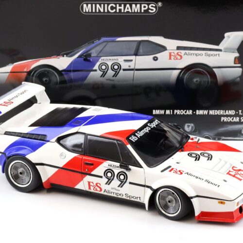 1:18 Minichamps BMW M1 Procar BMW Nederland #99 T.Hezemans Procar Series 1979