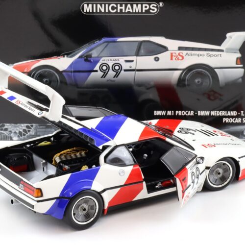 1:18 Minichamps BMW M1 Procar BMW Nederland #99 T.Hezemans Procar Series 1979