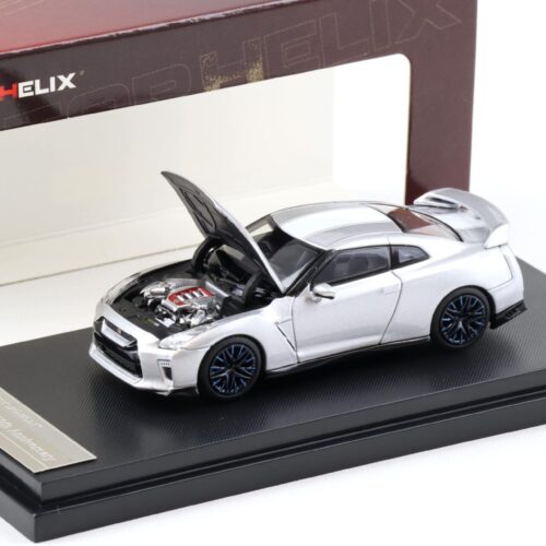 1:64 Motorhelix Nissan GT-R (R35) 50th Anniversary Ultimate metal silver M63503