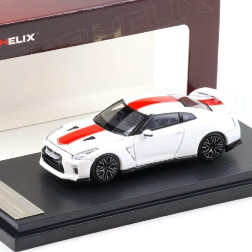 1:64 Motorhelix Nissan GT-R (R35) 50th Anniversary Brilliant white pearl M63502