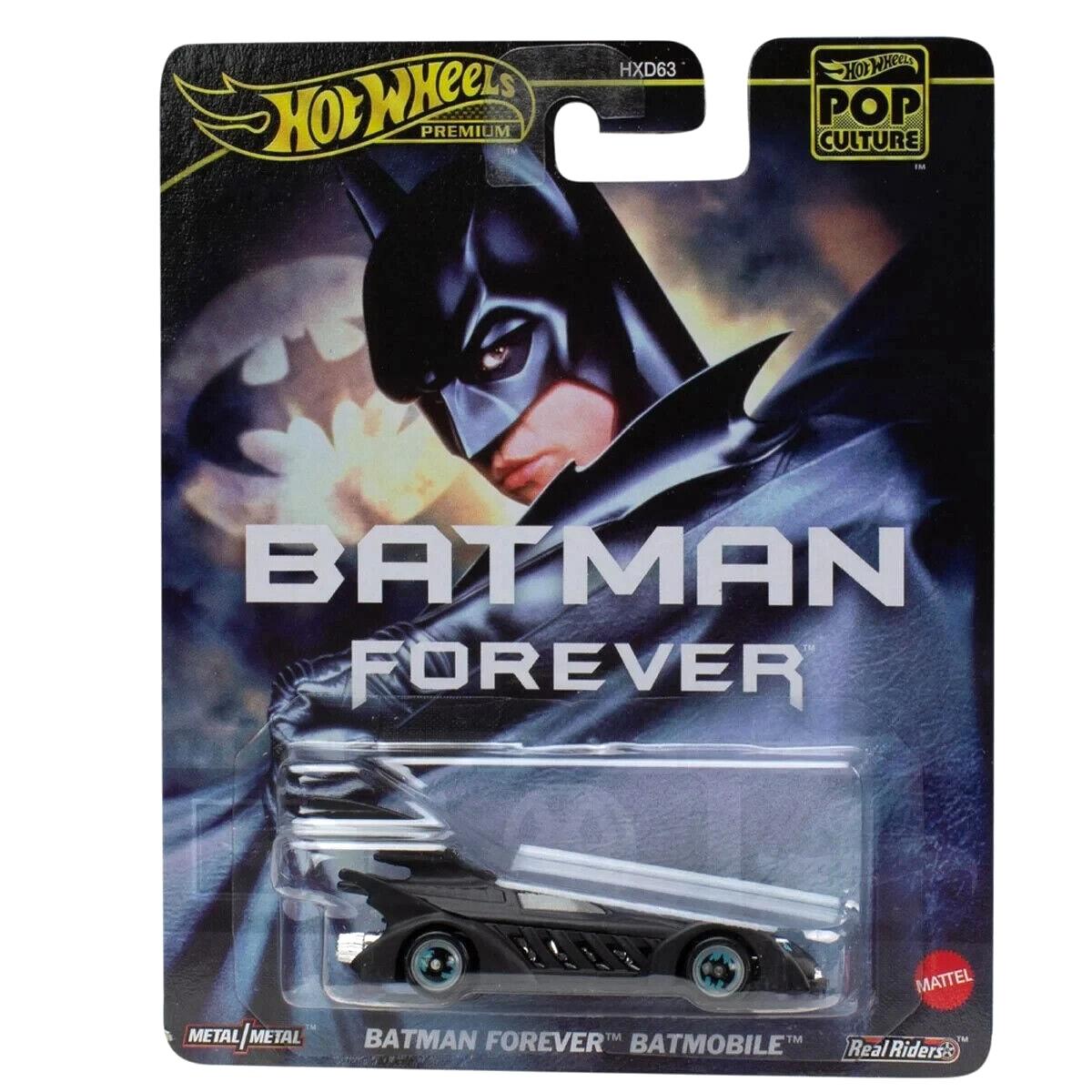 1:64 Hot Wheels 2024 Premium Pop Culture Batman Forever Batmobile HVJ39