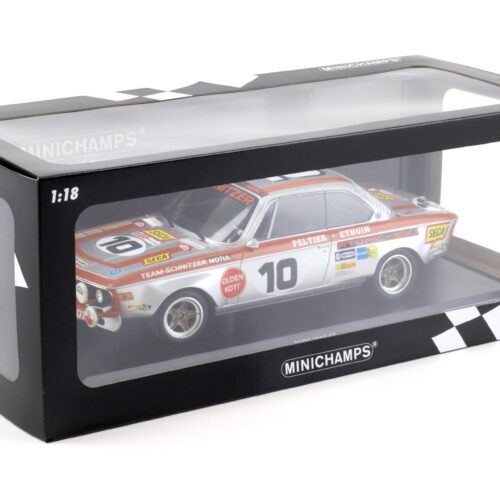 1:18 Minichamps BMW 2800 CS Team Schnitzer Motul 24h SPA 1972 Fitzpatrick/ Peltier