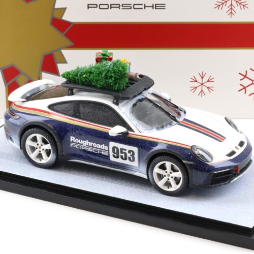 1:18 Spark Porsche 911 (992) Dakar Roughroads #953 XMAS snow WAP DEALER