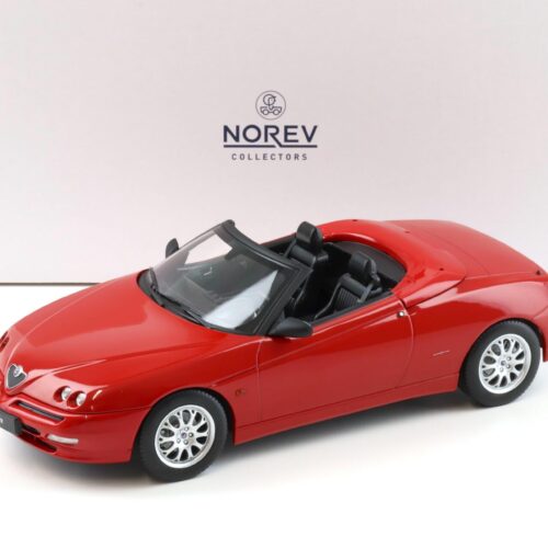 1:18 Norev Alfa Romeo Spider 2.0 T.Spark 1999 with Softtop red - Limited 1250 pcs.