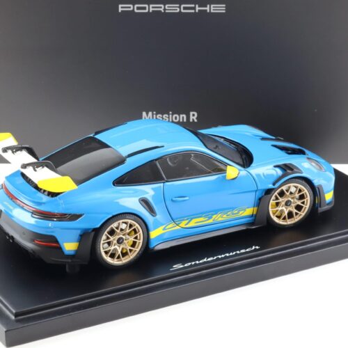 1:18 Minichamps Porsche 911 992 GT3 RS Daytona Bergmeister Riviera blue WAP DEALER