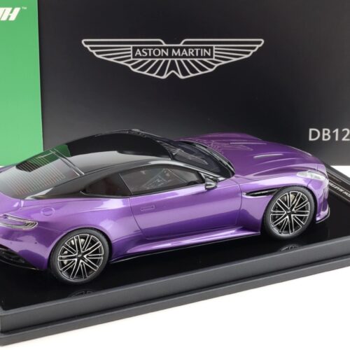 1:18 Motorhelix Aston Martin DB12 Coupe 2023 Digital violet purple - Limited 99 pcs.