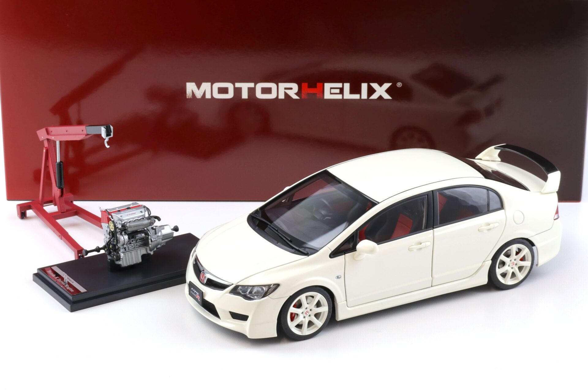1:18 Motorhelix Honda Civic Type R (FD2) 2007 Early Version Championship white M85408