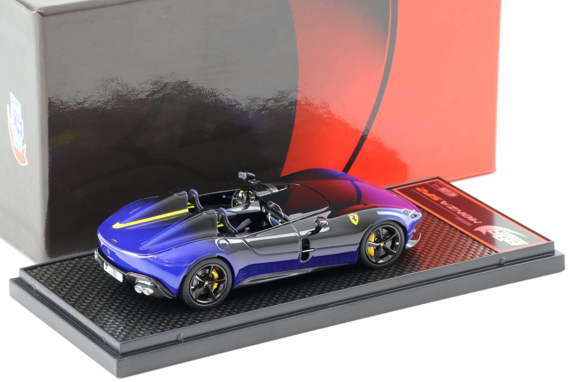 1:43 BBR Ferrari Monza SP2 Blu Viery / daytona black - Limited 100 pcs.