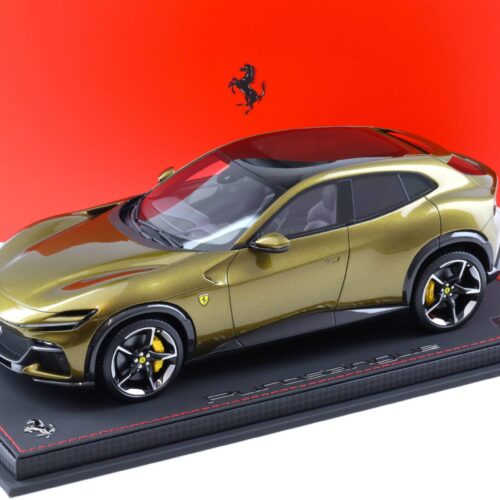 1:18 BBR Ferrari Purosangue with Panoramic roof Verde Volterra - Limited 20 pcs.