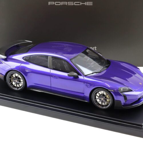 1:18 Minichamps Porsche Taycan Turbo GT Weissach Package purple sky metallic WAP DEALER