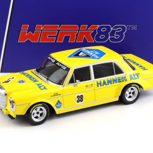 1:18 WERK83 Mercedes AMG 300 SEL 6.8 #38 Final Season Hockenheim 1971 Heyer