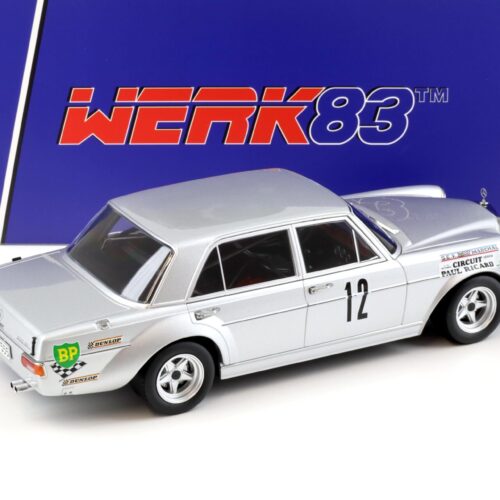 1:18 WERK83 Mercedes AMG 300 SEL 6.8 - 12h Paul Ricard 1971 #12 Behrmann/Jabouille/Dolhem