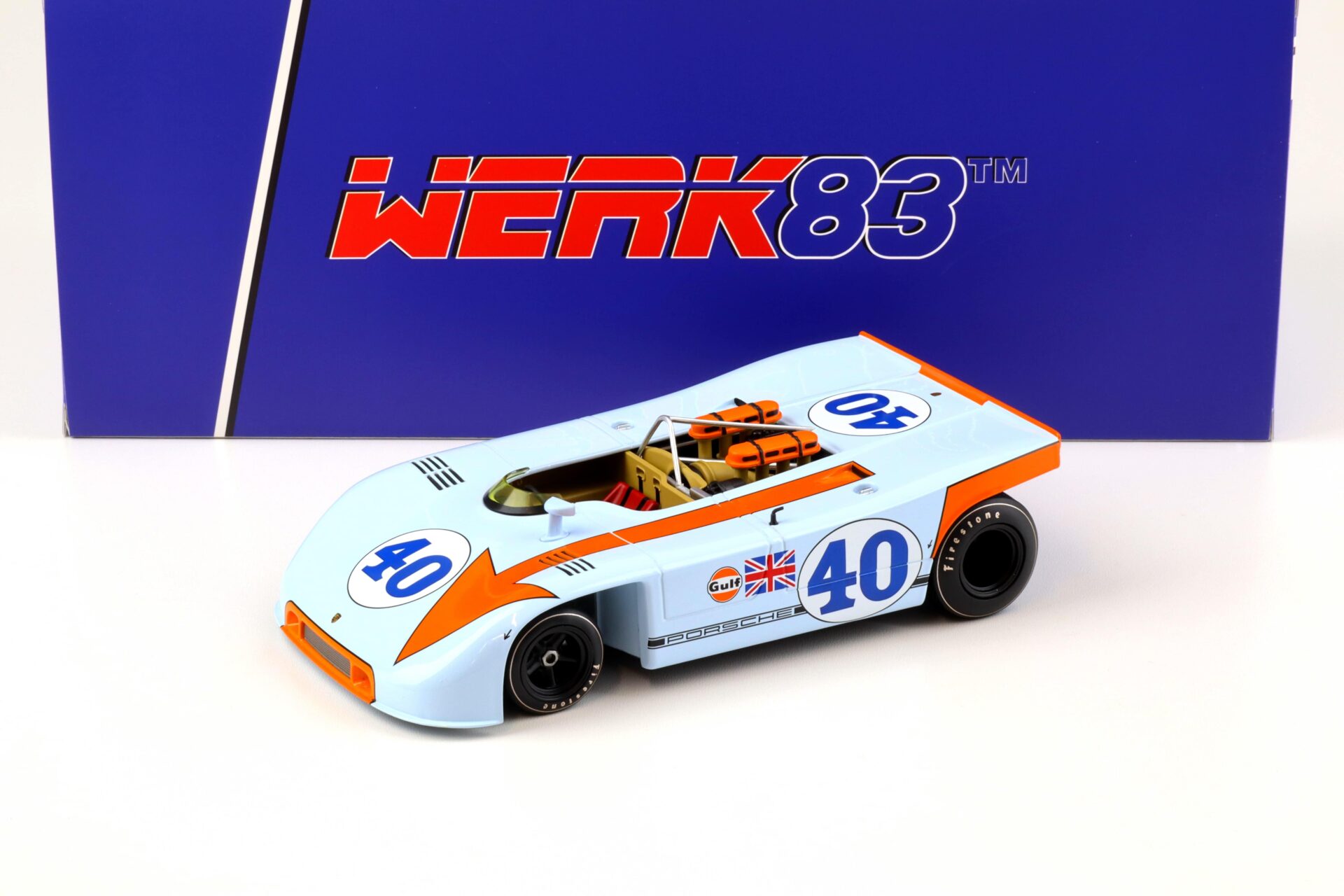 1:18 WERK83 Porsche 908/03 - 2nd Targa Florio 1970 Kinnunen/ Rodriguez #40 Gulf