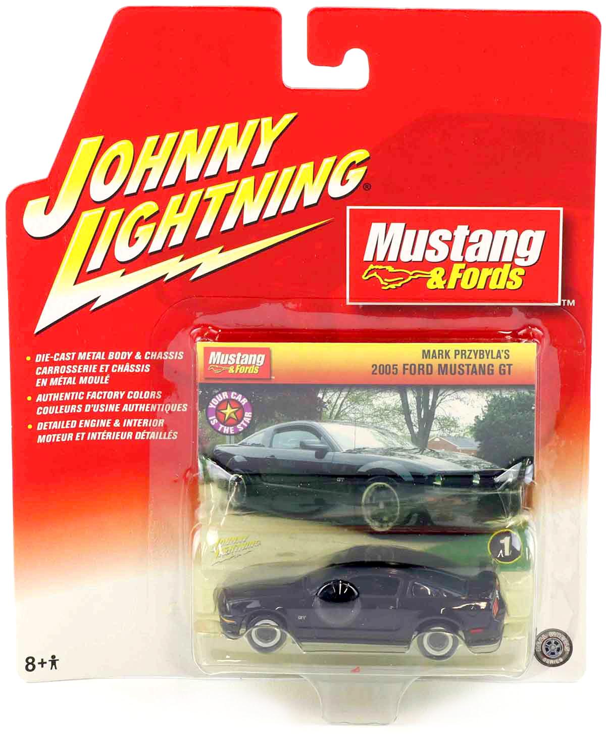 1:64 Johnny Lightning 2005 Ford Mustang GT black Mark Przybla's Mustang & Fords