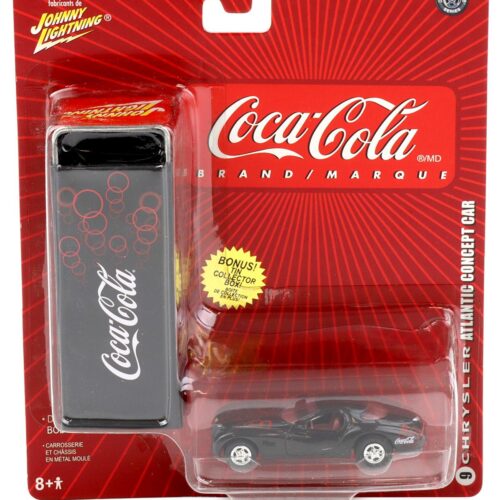 1:64 Johnny Lightning Chrysler Atlantic Concept Car black Coca Cola Brand